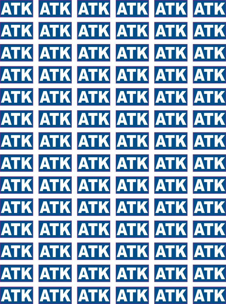 0509-002 ATK A4 84kpl pieniä tarroja 30x15mm
