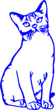 0202-001 Istuva kissa1