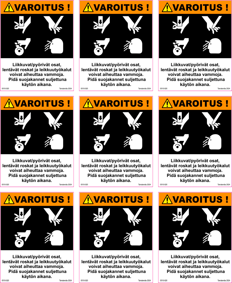 0510-020 Liikkuvat osat