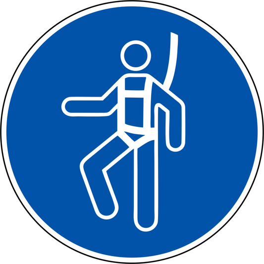 0515-018 Käytä turvavaljaita määräysmerkki M018