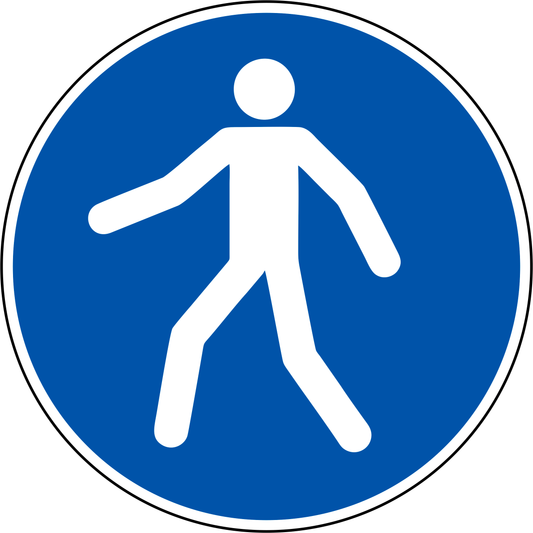 0515-022 Jalan kulku tätä tietä määräysmerkki M024