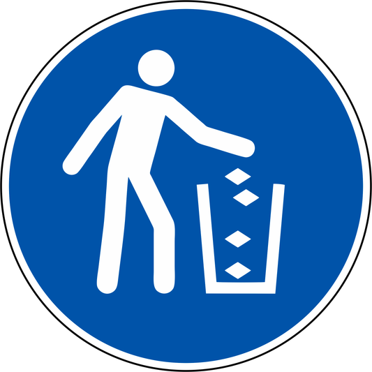0515-025 Käytä jäteastioita määräysmerkki M030