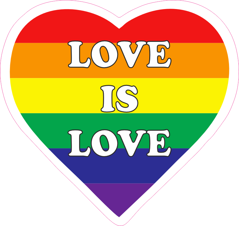 1501-010 Pride Love is Love Sydän