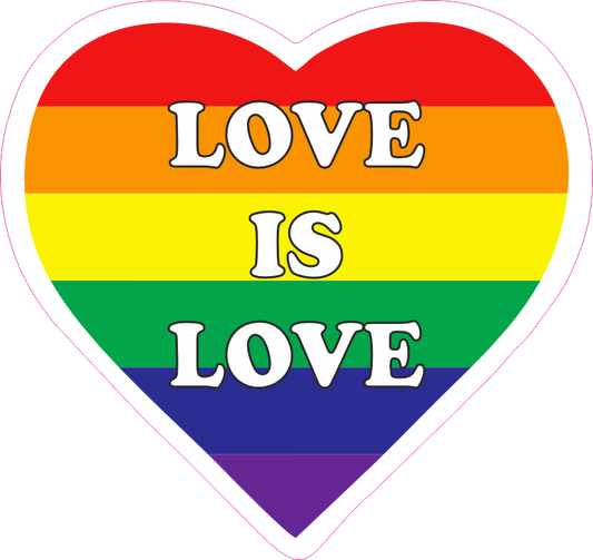 1501-010 Pride Love is Love Sydän