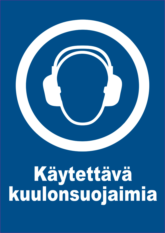 0501-018 Käytettävä kuulonsuojaimia