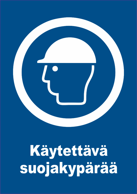 0501-020 Käytettävä suojakypärää