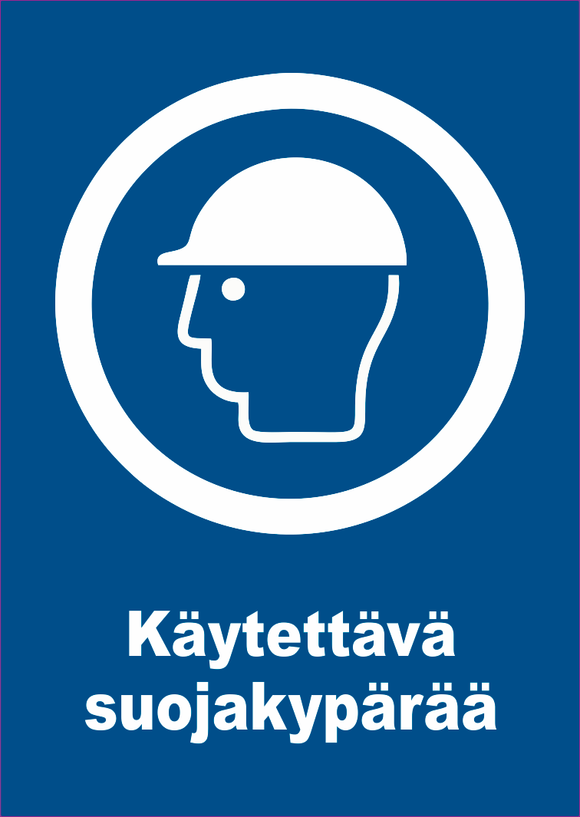 0501-020 Käytettävä suojakypärää