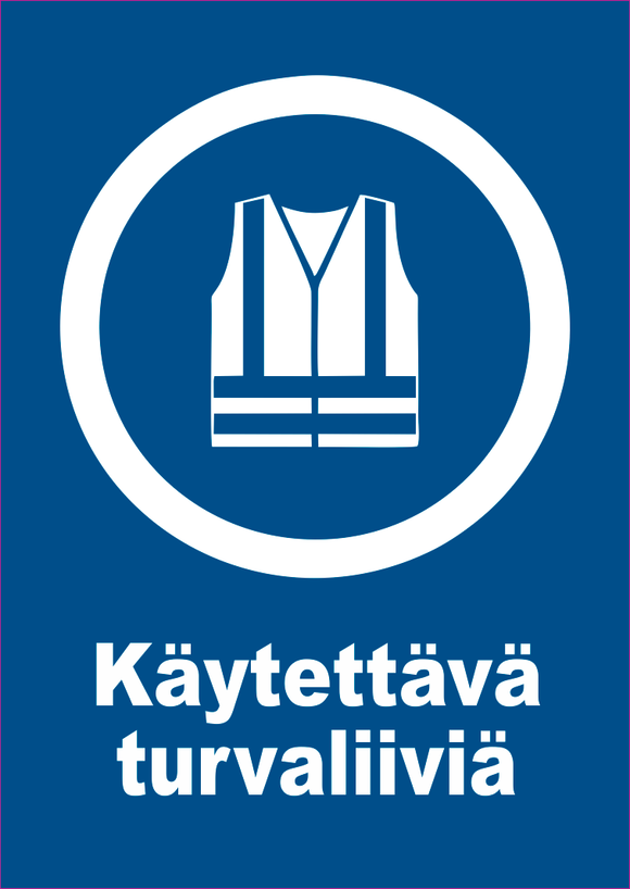 0501-025 Käytettävä turvaliiviä