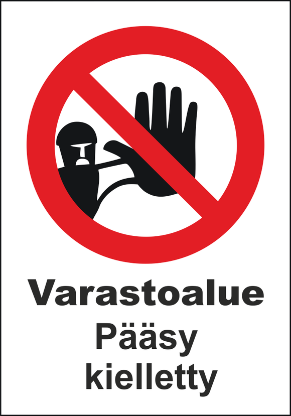 0502-039 Varastoalue Pääsy kielletty