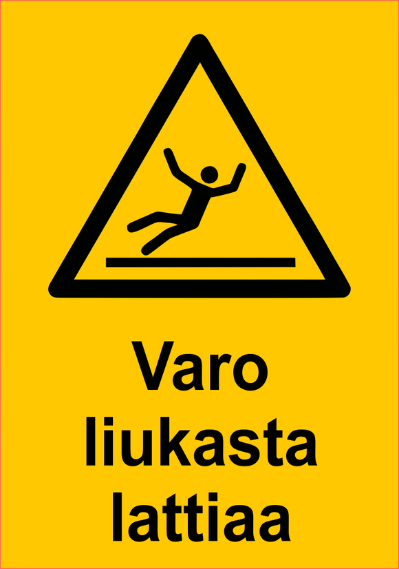 0506-021 Varo liukasta lattiaa