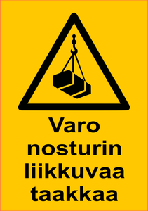 0506-023 Varo nosturin liikkuvaa taakkaa