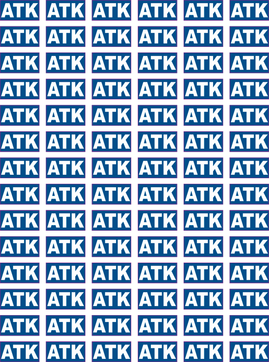 0509-002 ATK A4 84kpl pieniä tarroja 30x15mm