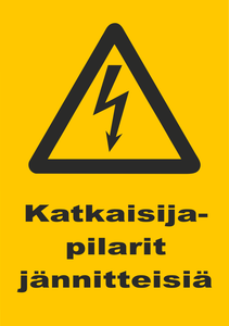 0509-008 Katkaisijapilarit jännitteisiä