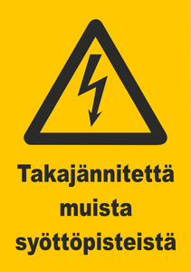 0509-018 Takajännitettä muista syöttöpisteistä