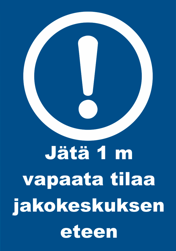 0509-034 Jätä 1 m vapaata tilaa jakokeskuksen eteen