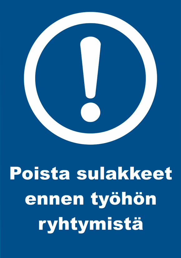 0509-037 Poista sulakkeet ennen työhön ryhtymistä