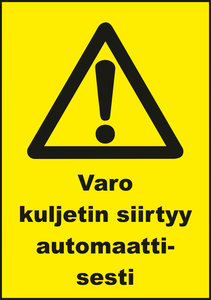 0510-010 Varo kuljetin siirtyy automaattisesti