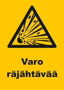 0511-014 Varo räjähtävää