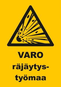 0511-016 Varo räjäytystyömaa