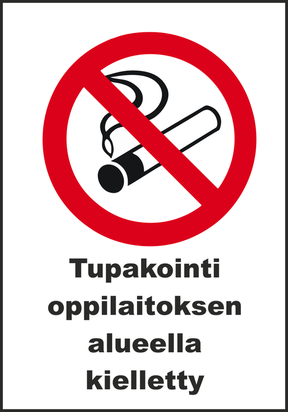 0512-004 Tupakointi oppilaitoksen alueella kielletty