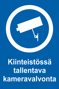 0514-012 Kiinteistössä tallentava kameravalvonta