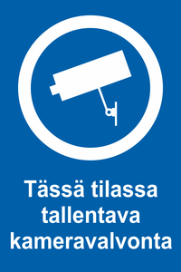 0514-015 Tässä tilassa tallentava kameravalvonta